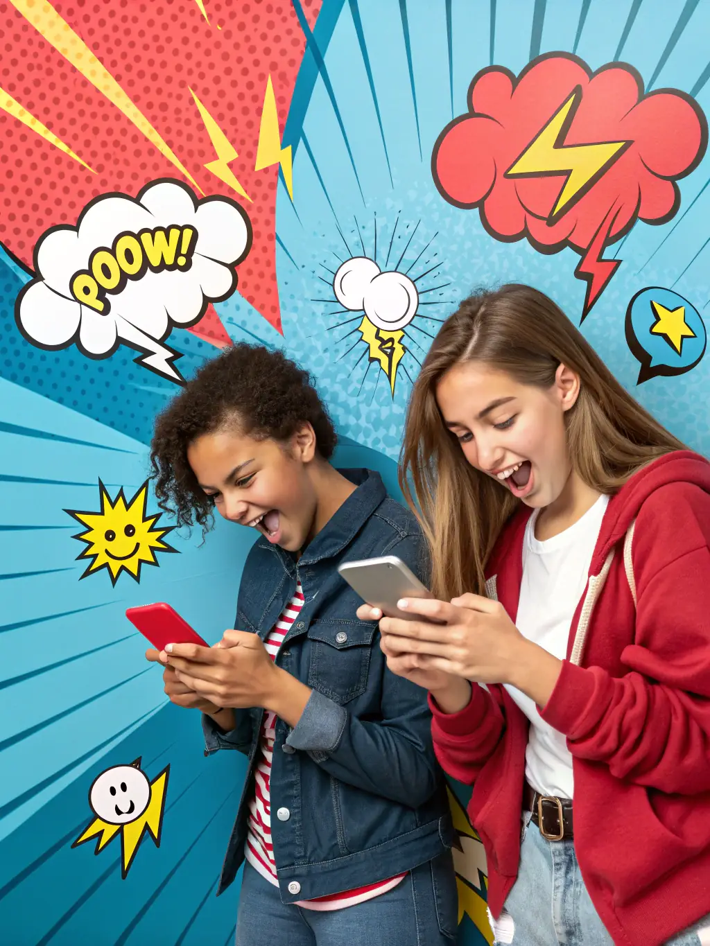 A dynamic digital marketing campaign visual, featuring a diverse group of people interacting with various devices, symbolizing the reach and engagement of a well-executed strategy.